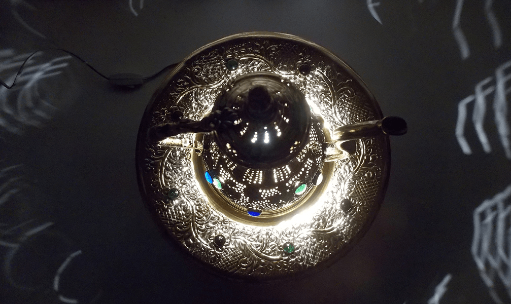 handmade Moroccan jug shaped Brass Table Lamp Shades